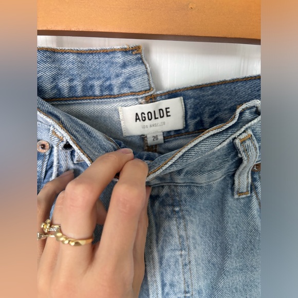 Agolde Criss Cross Straight in color Dimension, size 26 - Picture 3 of 5